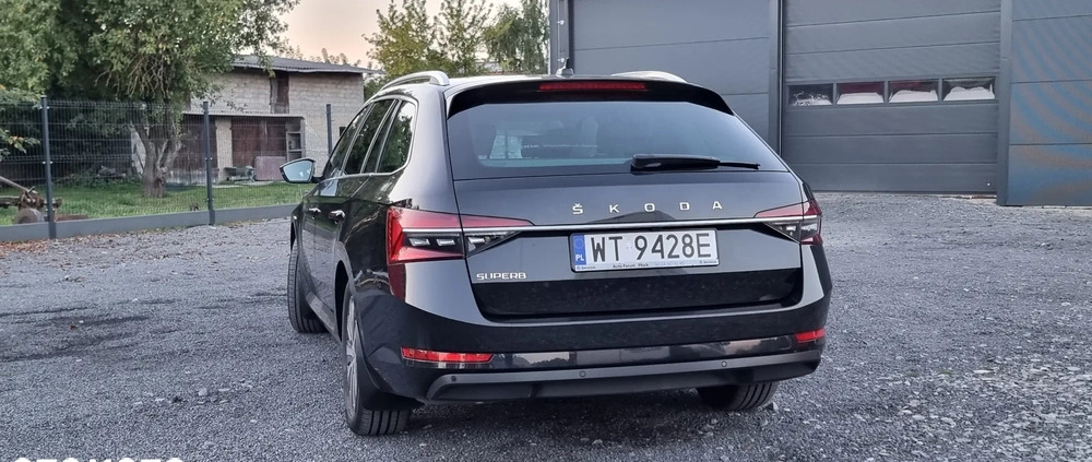 Skoda Superb cena 147600 przebieg: 49000, rok produkcji 2021 z Nowogród małe 667